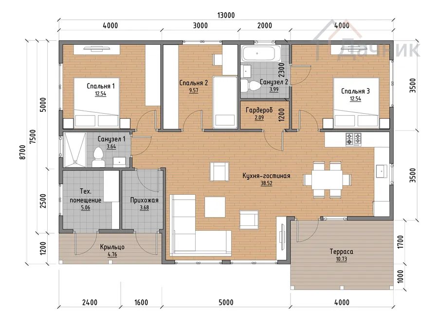 Планировка ДК-230-вариант №3