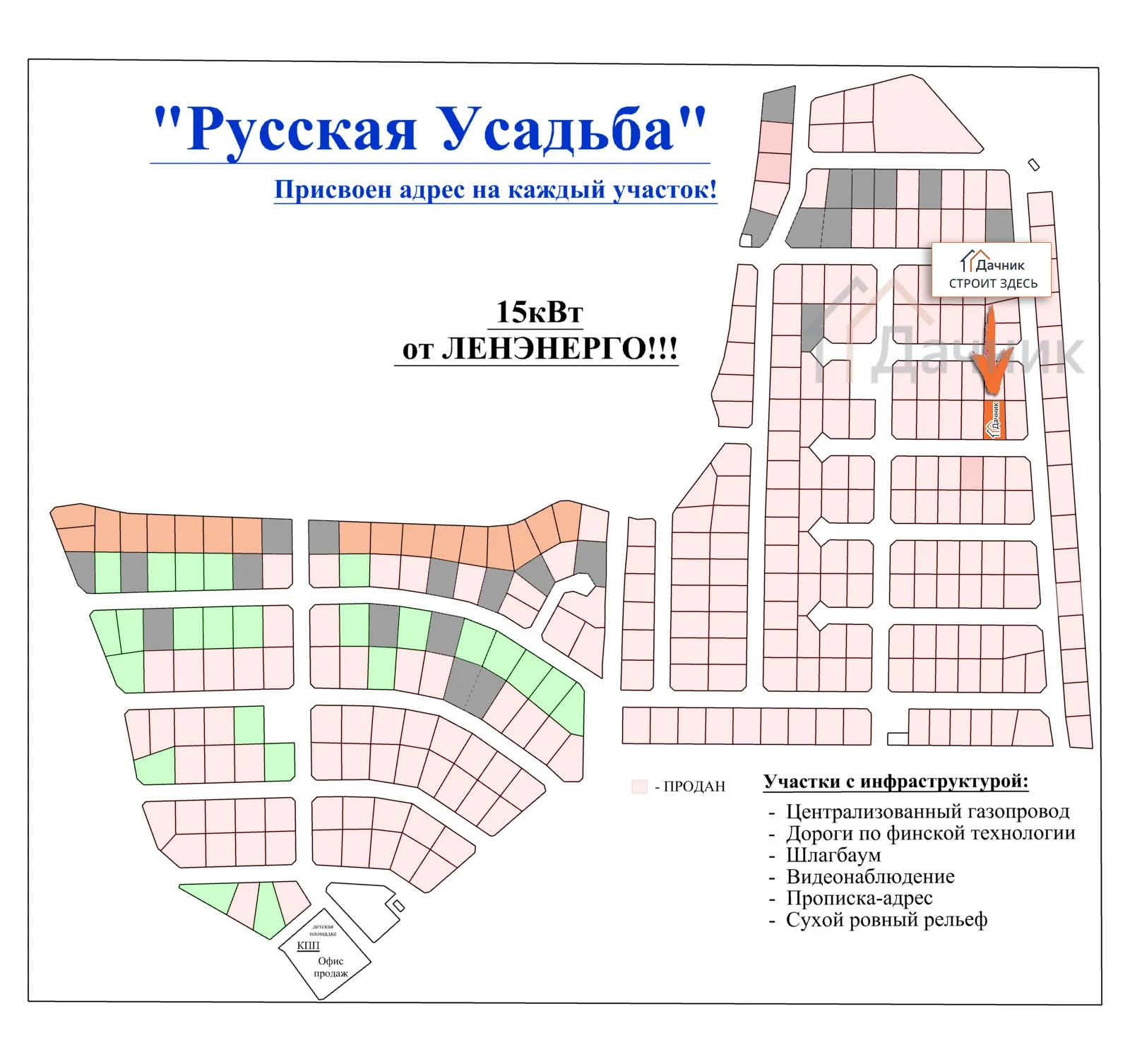 Дачник Москва - дом с участком в Русской усадьбе