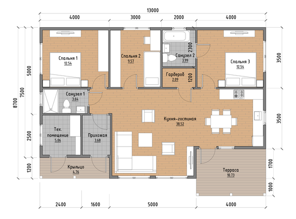 Планировка ДК-230-вариант №3