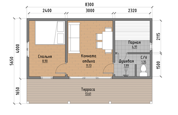 Планировка Uslada